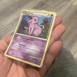 Espeon 2/90 HGSS Undaunted Holo Rare Pokemon LP - Image 2