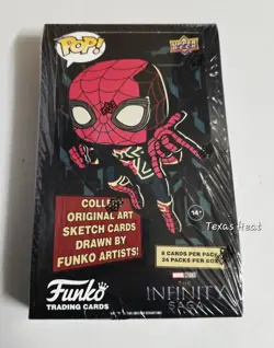 Funko Pop Upper Deck Marvel Infinity Saga Trading Cards Box 24 packs New - Image 1