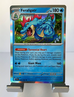 Pokemon TCG Temporal Forces Feraligatr 041/162 Reverse Holo card - Image 1