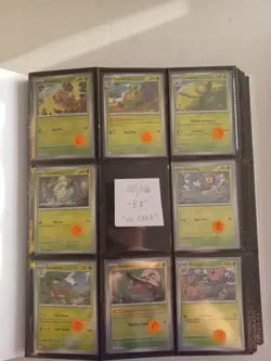 White Flare Pokemon Cards In Binder, 2 Partial Sets, NO EX CARDS, English, NM - Image 2