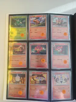 White Flare Pokemon Cards In Binder, 2 Partial Sets, NO EX CARDS, English, NM - Image 3