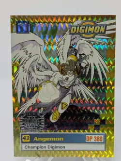 1999 Digimon Angemon 33 of 34 Exclusive Preview Card Silver Prism Card LP - Image 1