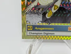 1999 Digimon Angemon 33 of 34 Exclusive Preview Card Silver Prism Card LP - Image 4