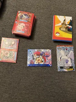 Box Of Pokemon Stickers And Non TCG Cards-Pokedex Blue Flash Ed- Eif Lenticulars - Image 3
