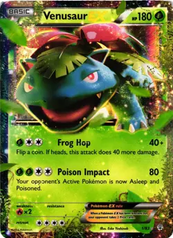Pokemon TCG Venusaur EX Holo Rare Card 1/83 Generations LP/MP - Image 1