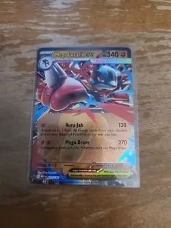 Pokemon Card Single Mega Lucario ex 077/132 Mega Evolutions RR 2025 TCG NM A233 - Image 1