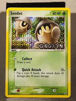 Pokemon Card - Seedot Deoxys 71/107 Reverse Holo Stamped - Image 1