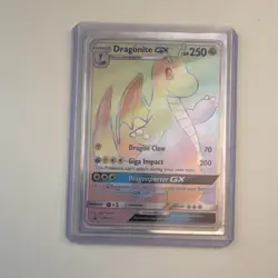 Pokemon Dragonite GX SM156 Promo Full Art Holo Black Star Promo Card - Image 1