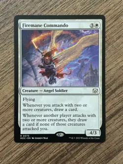 MTG Firemane Commando MOM Magic the Gathering LP Card 73 - Image 1