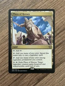 MTG Plaza of Heroes Dominaria United Magic The Gathering LP Card 252/281 - Image 1