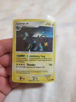DAMAGED HOLO Luxray Rare 3/17 POP Series 8 Promo Pokemon Card - Image 1