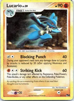 Pokemon Card - Lucario POP Series 8 2/17 Holo Rare - Image 1