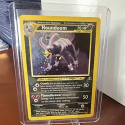 Pokemon Houndoom Neo Discovery Holo Rare 4/75 English Card 2001 - Image 1