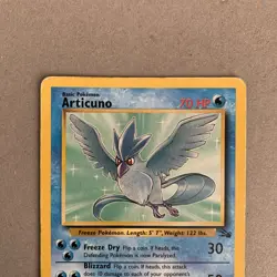 Articuno 17/62 Non Holo Fossil Set Rare Pokemon Card WOTC MP/HP - Image 2