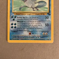 Articuno 17/62 Non Holo Fossil Set Rare Pokemon Card WOTC MP/HP - Image 3