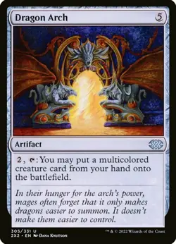 X 1 Dragon Arch NM-M Double Masters 305 MTG Magic The Gathering - Image 1