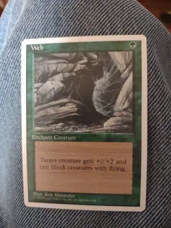 Magic The Gathering Web 4th Edition 1995 MTG CCG NM+ - Image 1