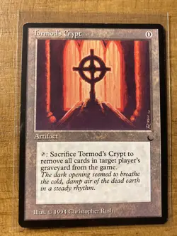 Magic The Gathering✨TORMOD’S CRYPT✨ The Dark NM/M 1994 RARE Unplayed C. Rush Art - Image 1