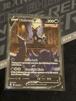 Pokemon Umbreon v Holo Ultra Rare TCG Card Evolving Skies 189/203 - Image 1