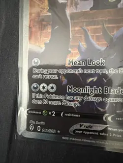 Pokemon Umbreon v Holo Ultra Rare TCG Card Evolving Skies 189/203 - Image 4