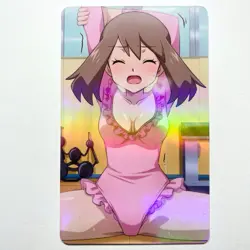 Pokemon Trainer May Sexy Doujin Waifu Girl Anime Art Goddess Card - Image 1