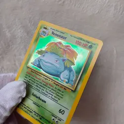 VENUSAUR 15/102 ~HOLO~ Pokemon Base Set *Unlimited Rare* Vintage WOTC 1999 (LP) - Image 4