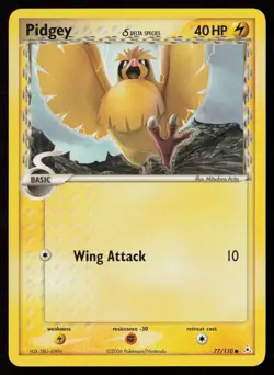 Pidgey (Delta Species) 77/110 Normal Pokemon TCG Holon Phantoms MP - Image 1