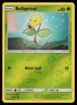 Bellsprout 13/214 Reverse Holofoil Pokemon TCG SM - Unbroken Bonds LP - Image 1
