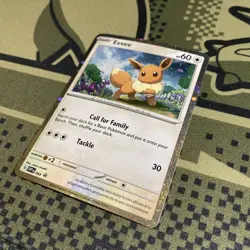 Eevee SVP 043 Black Star Promo Cosmos Holo Pokemon TCG NM Swirl - Image 3