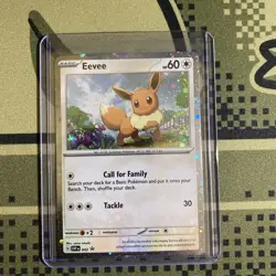 Eevee SVP 043 Black Star Promo Cosmos Holo Pokemon TCG NM Swirl - Image 5