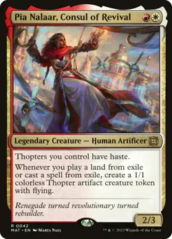 MTG Pia Nalaar, Consul of Revival [March of the Machine: The Aftermath] Foil Ne - Image 1