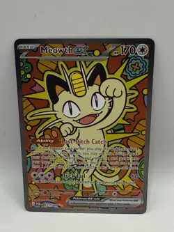 Meowth ex 121/088 ENGLISH Special Illustration Rare - Perfect Order SIR Pokemon - Image 1