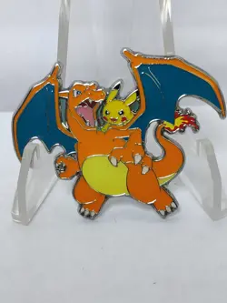 Pokemon TCG Celebrations UPC Charizard & Pikachu Pin 25th Anniversary - Image 1