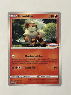 NM Growlithe 238/S-P | Pokemon Indomaret Stamped Promo Indonesian [US Seller] - Image 1