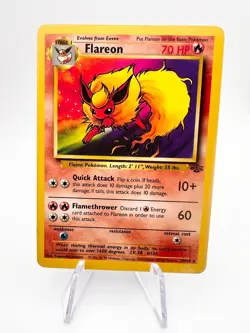 Pokemon TCG WOTC Jungle Flareon 19/64 Regular Non Holo Rare Unlimited LP/MP - Image 1