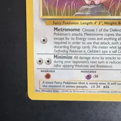 Vintage Pokemon Non-holo Rare Clefable 17/64 Jungle WotC 1999 - Image 5