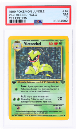1999 Pokemon Jungle Victreebel 1st Edition Holo #14 PSA 7 - Image 1