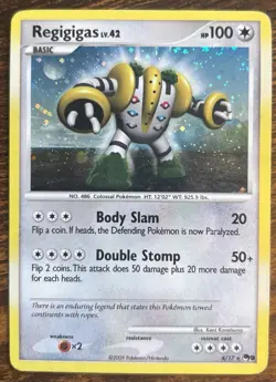 Regigigas - 4/17 - Rare - POP Series 9 Promos - Pokemon - LP - Image 1