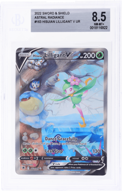 2022 Pokemon Sword and Shield Astral Radiance Hisuian Lilligant V BGS 8.5 - Image 1