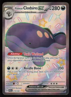 Paldean Clodsire ex 219/91 Full Art: Paldean Fates Pokemon TCG Near Mint - Image 1