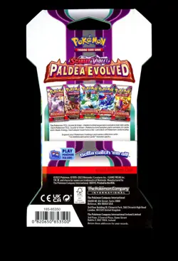 Pokemon Scarlet & Violet Paldea Evolved Sleeved Booster Pack Sealed Meowscarda - Image 2