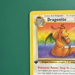 Pokemon Dragonite Non Holo Fossil 1st Edition Rare 19/62 NM - Image 3
