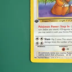 Pokemon Dragonite Non Holo Fossil 1st Edition Rare 19/62 NM - Image 5