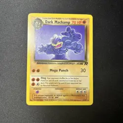 Pokemon TCG Dark Machamp #27/82 Team Rocket Non Holo Vintage 1999-2000 - Image 1