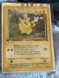 Pokemon Pikachu Gold W Stamp 1st Edition Jungle Duelist Promo - Image 1