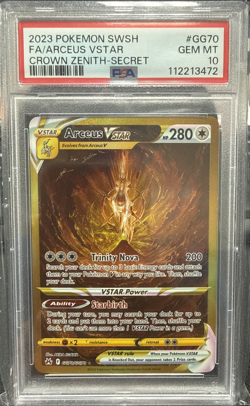 2023 POKEMON SWSH #GG70 FA/ARCEUS VSTAR CROWN ZENITH-SECRET PSA 10 - Image 1