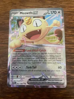 Meowth ex 062/088 Double Rare Holo - Pokemon TCG Perfect Order NM - Image 1
