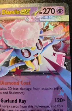 Mega Diancie EX 041/094 Double Rare Mega Evolution Phantasmal Flames Pokemon TCG - Image 3