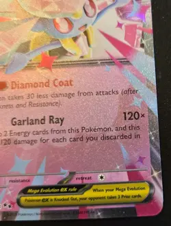 Mega Diancie EX 041/094 Double Rare Mega Evolution Phantasmal Flames Pokemon TCG - Image 5