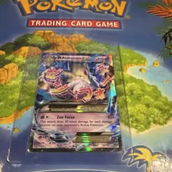 Pokemon M Alakazam EX 26/124 Fates Collide Ultra Rare Mega 210 Holo English LP - Image 2